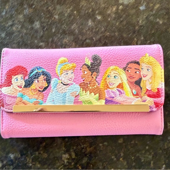 Buckle-Down Handbags - Disney Princess Pink Envelope Fold Over Wallet Buckle Down